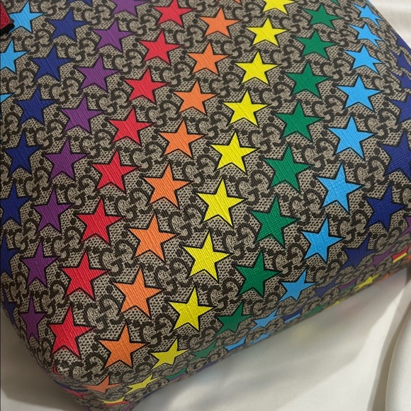 Gucci GG supreme mini star Rainbow Star Pattern Tote Bag kids - Picture 3 of 13